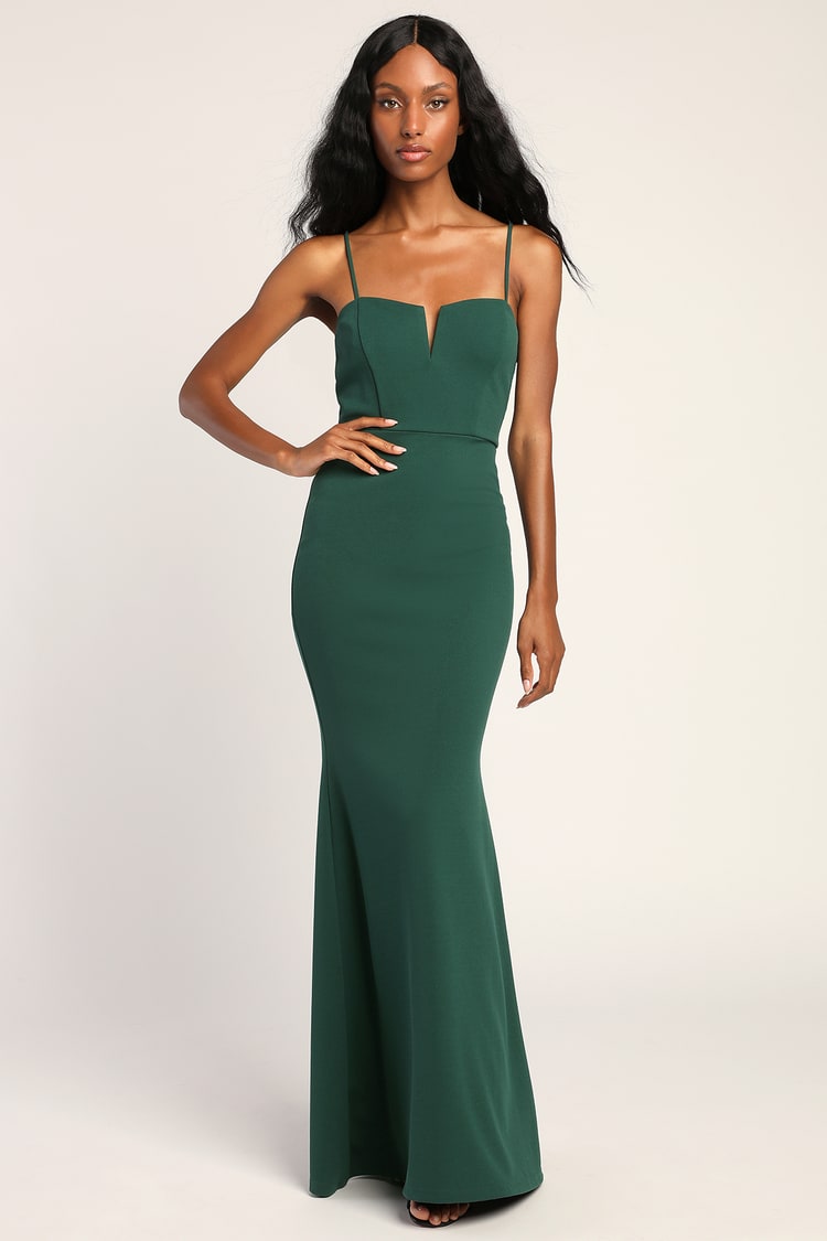 Green Formal Dress - Mermaid Maxi Dress - Green Bridesmaid Dress - Lulus