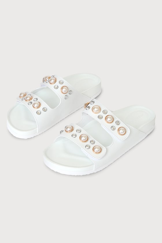 Gucci hot sale slides rhinestones