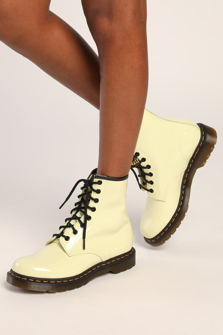 Dr. Martens 1460 Patent - Smooth Leather Boots - Classic Docs - Lulus