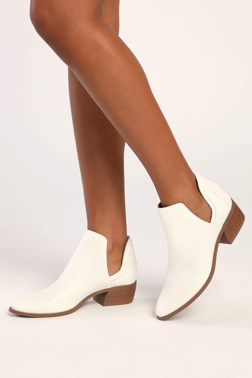 White Booties - Ankle Boots - White Ankle Boots - Booties - Lulus