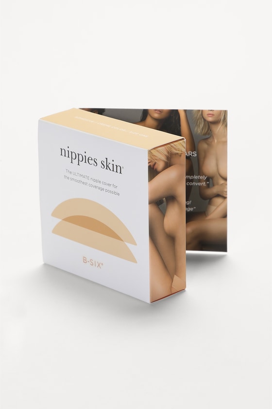 Nippies Skin B Six The Ultimate Nipple Cover Size D+ Cups (Size 2) Creme  Color
