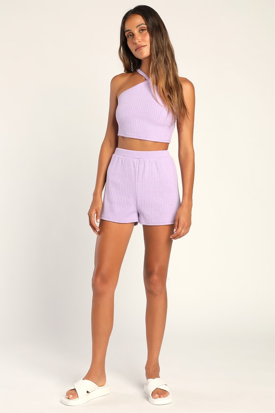 Wunderlove Violet Ribbed Relaxed Fit Modal Shorts – Cherrypick