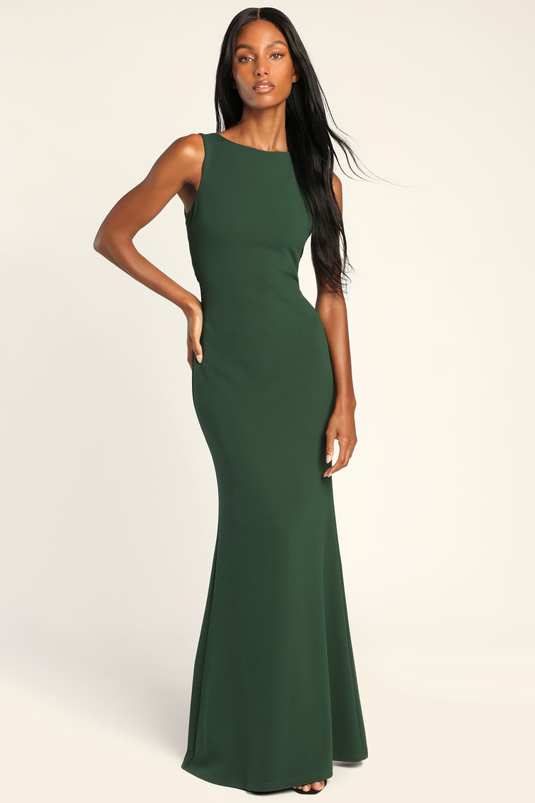 Emerald Green Lace Dress - Lace Maxi Dress - Mermaid Maxi Dress - Lulus