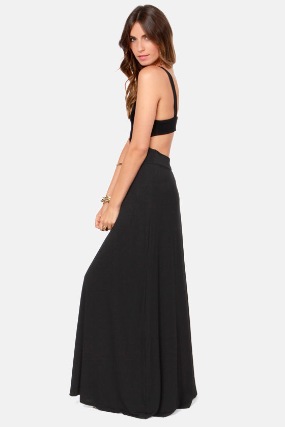 tall long black dress