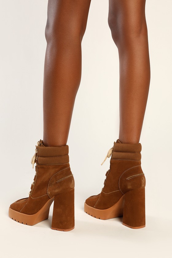 Lace up platform ankle on sale booties