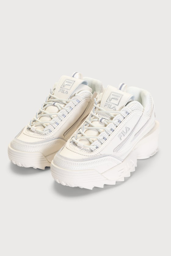 Disruptor II Exp Tofu White Chunky Leather Sneakers