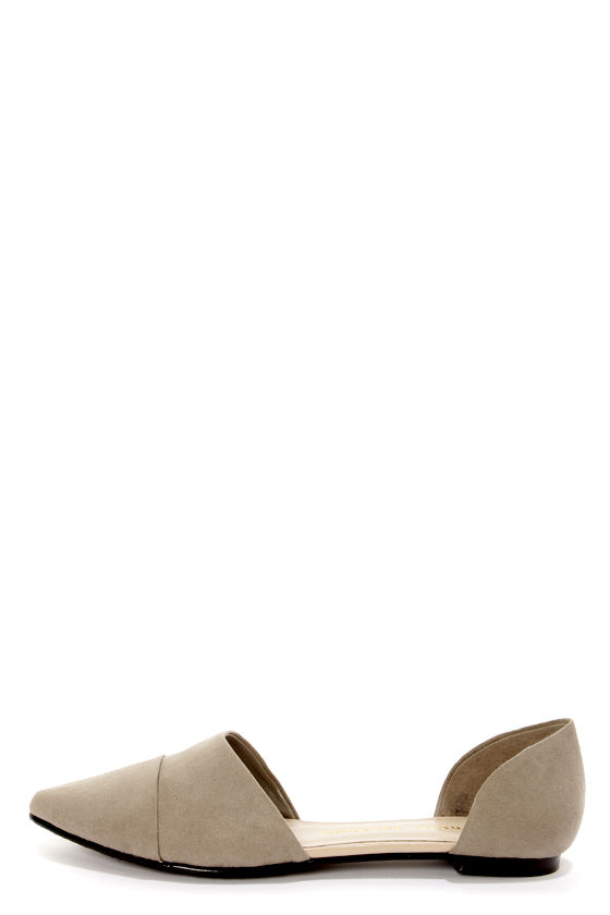 Chinese Laundry Easy Does It Taupe D'Orsay Pointed Flats - $59.00 - Lulus