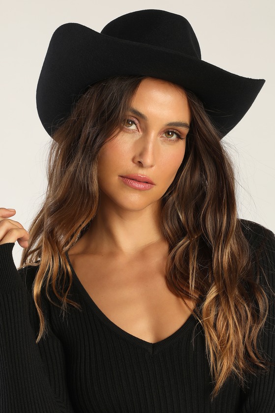 Wyeth Vega Cowboy Hat - Wool Cowboy Hat - Black Cowboy Hat - Lulus