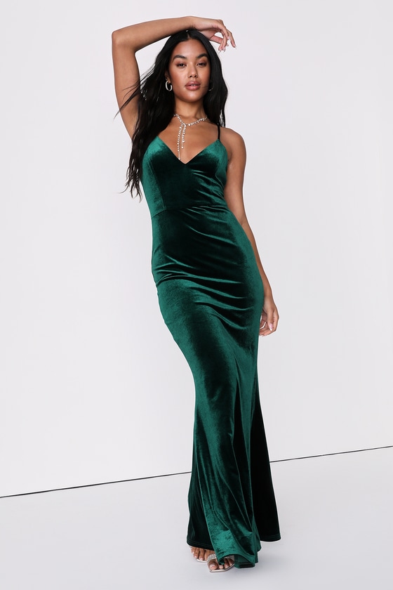 Emerald Green Maxi Dress - Mermaid Maxi Dress - Sleeveless Dress - Lulus