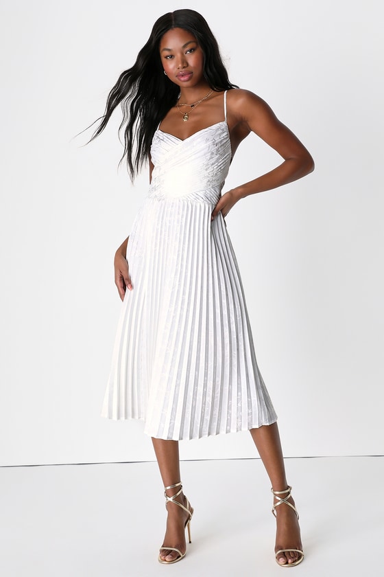 Bette pleated clearance midi dress