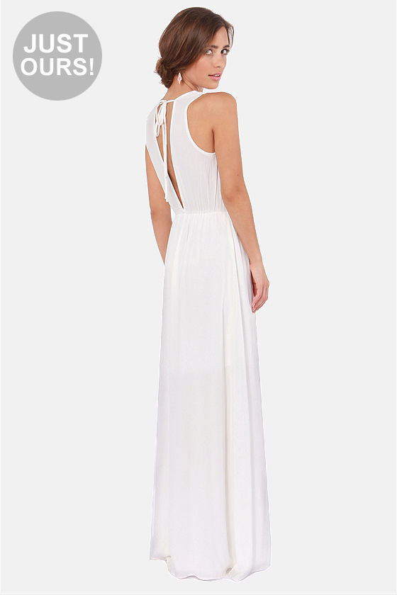 Sexy Ivory Dress Maxi Dress 6600 Lulus 