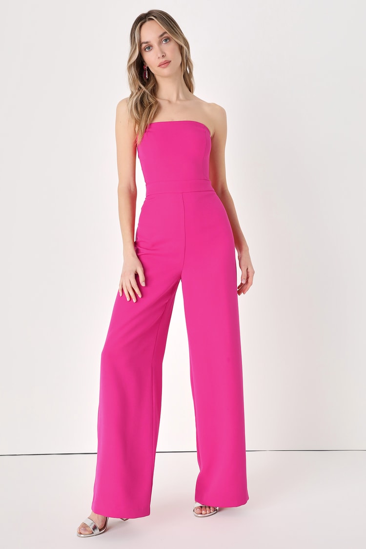 Hot Pink Jumpsuit - Sexy Pink Jumpsuit - Sexy Cutout Jumpsuit - Lulus
