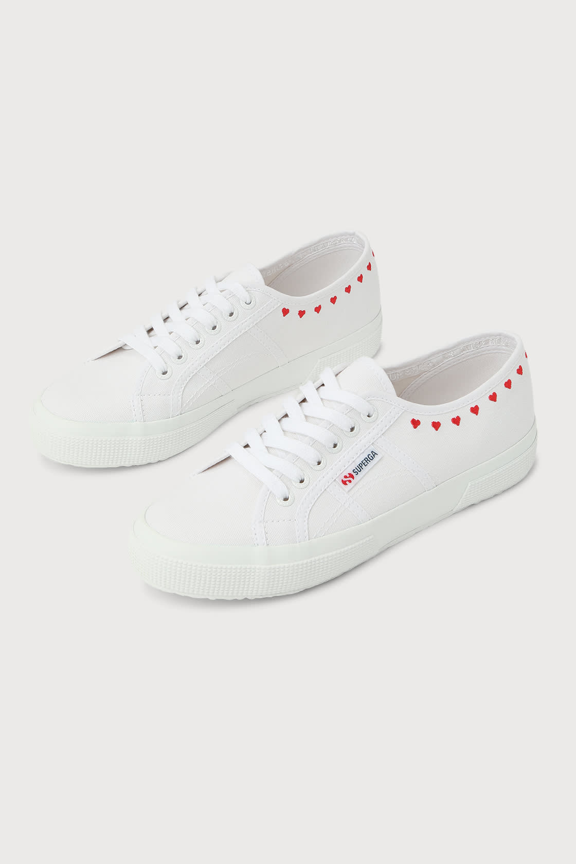 Superga 2750 Little Hearts Embroidered - Canvas Sneakers - Lulus