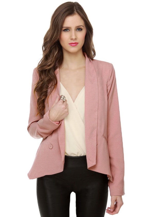 Cute Mauve Blazer - Dark Pink Blazer - Womens Blazer - $47.00