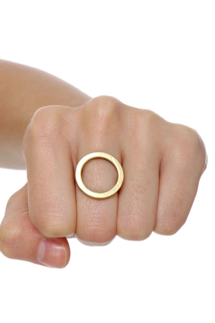 Cheap Monday Hole Ring - Gold Ring - $17.00 - Lulus