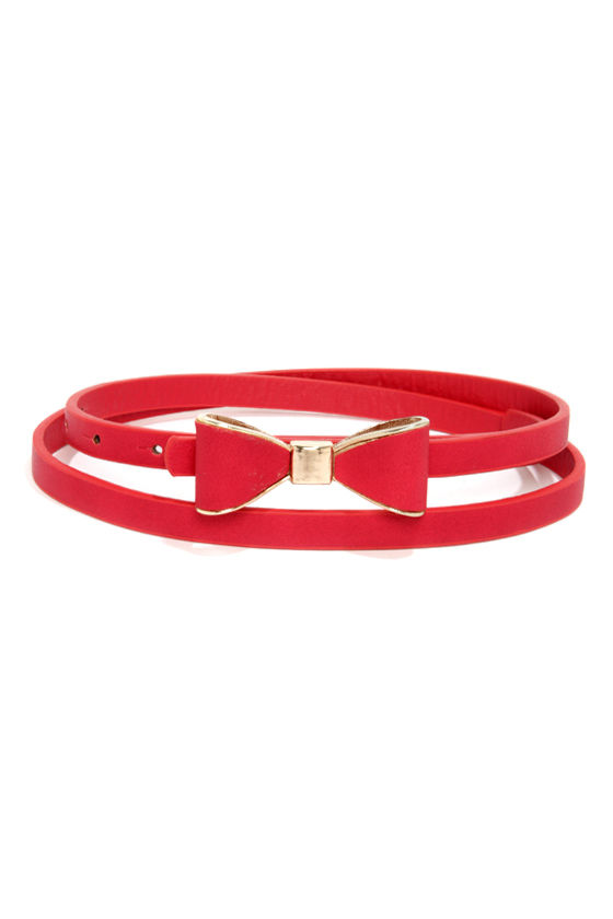 Cute Red Belt - Bow Belt - Skinny Belt - $11.00 - Lulus
