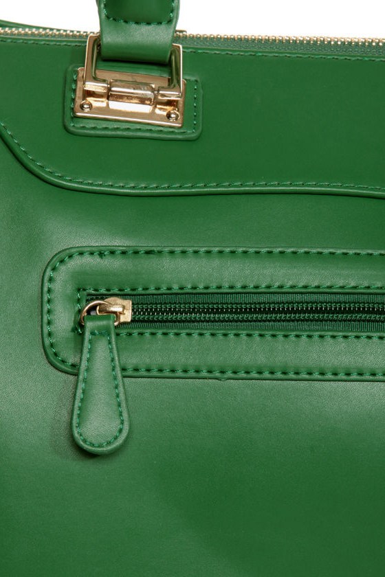 Roomy Green Handbag - Oversized Handbag - Structured Handbag - Green ...