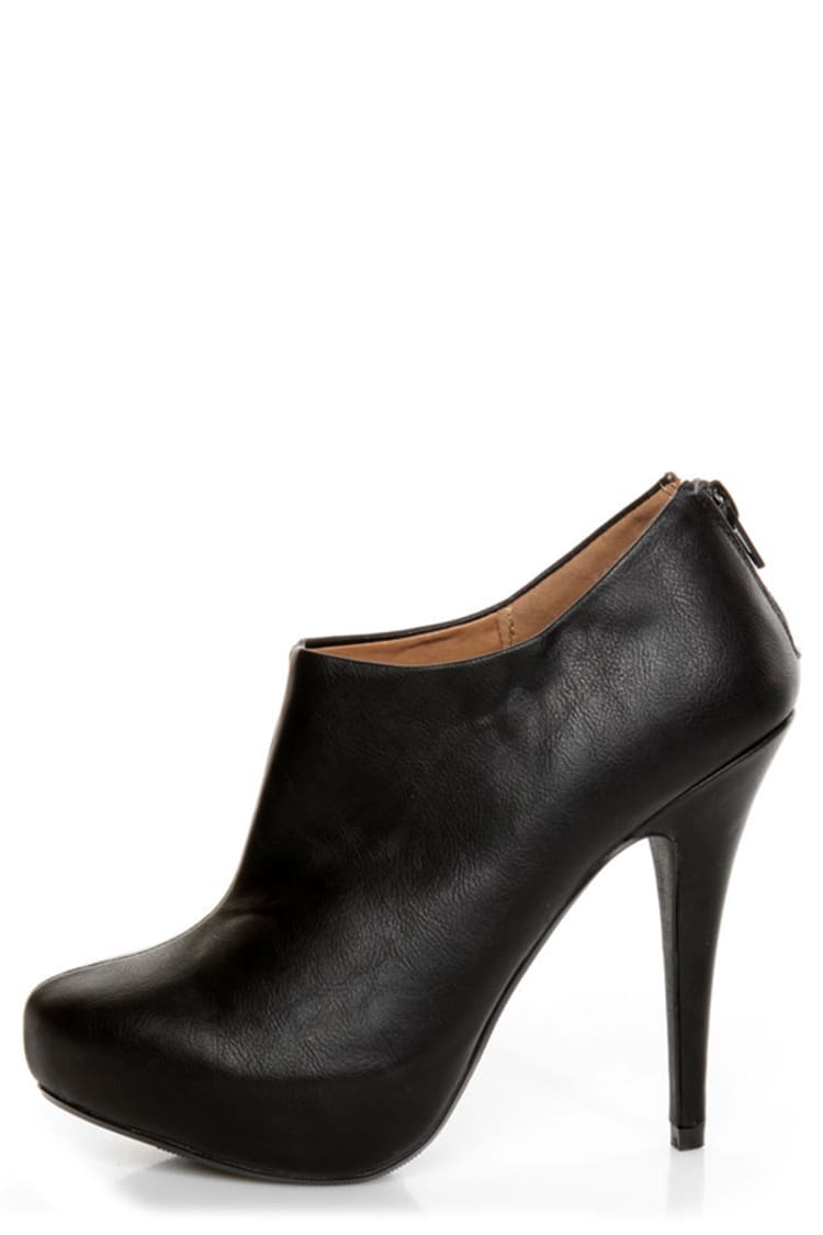 My Delicious Bank Black Shootie Platform Booties 33.00 Lulus